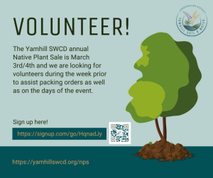 Volunteer at the native plant sale