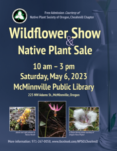 2023 Native Plant Society Wildflower Show poster